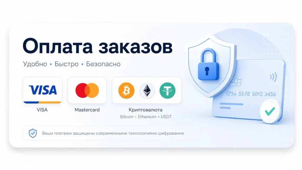 Способы оплаты